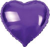 Heart Shape 45cm Foil Balloon - Purple