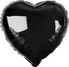 Heart Shape 45cm Foil Balloon - Black