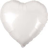 Heart Shape 45cm Foil Balloon - White