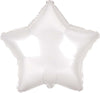 Star Shape 45cm Foil Balloon - White