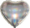 Heart Shape 45cm Foil Balloon - Iridescent