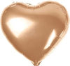 Heart Shape 45cm Foil Balloon -  Rose Gold