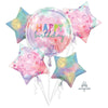 Girl's Happy Birthday Chella Foil Balloons Bouquet