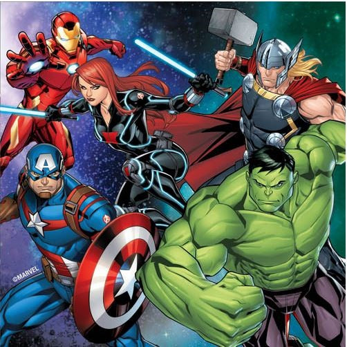 Avengers Super Heroes Lunch Napkins 20Pack – Top Party Supplies ...