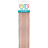 Metallic Rose Gold Paper Straws 10PK