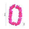 Hot Pink Large Petal Tropical Hawaiian Luau Flower Lei Party Wreath