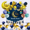 Eid Mubarak Value Pack Backdrop with Banner and Balloons