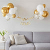 Welcome Home Baby Balloon Gold Backdrop Kit