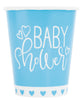 270ml Blue Baby Shower Paper Cups 8pk