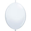 30cm Qualatex Latex Link Balloon White Each