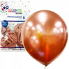 Chrome Rose Gold 30cm Balloons 6pk