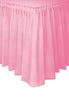 Light Pink Plastic Tableskirt 4.3m