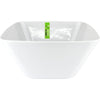 25CM Large White Square Melamine Salad Bowl