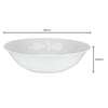 35cm White Round Melamine Bowl