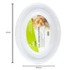 47cm Large White Plastic Oval Serving Platter