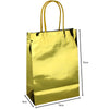 4PK 21cm Metallic Foil Gold Paper Gift Bags