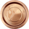 Rose Gold Large 23cm Reusable Round Plastic Plates 20pk