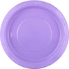 Large Lavender Reusable Round Plastic Plates 20pk