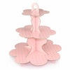 3 Tiers Pink Cardboard Cupcake Stand