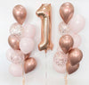 1 Rose Gold Number Foil Balloons 86cm (34")