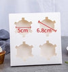 4 Holes Clear Cupcake Box