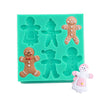 Christmas Gingerbread Man Silicone Fondant Mould