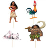 24pcs Moana Party Paper Cupcake Cake Toppers