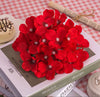 Red Hydrangea Artificial Flower Head