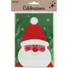 Christmas Santa  Plastic Treat Bag with Tie Pack of 6