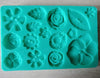 Flowers  Leaves Assorted Silicone Fondant Mould