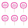 24pcs It’s A Girl Paper Cupcake Cake Toppers