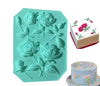 Rose Flowers With Leaf Silicone Fondant Mould