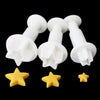 Star Shape Plunger Fondant Cutter 3pcs