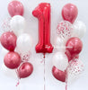 60cm Sempertex Latex Balloons - Reflex / Chrome Red