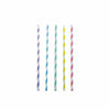 50PK Pastel Assorted Paper Straws