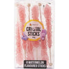 Watermelon Favored Lolliland Crystal Sticks 6 Pack -Light Pink